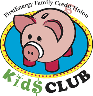 Kids Club logo FirstEnergy Family Credit Union Kids Club logo